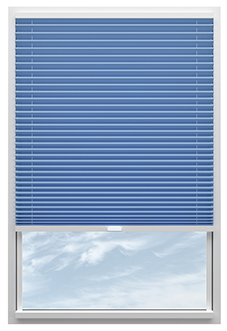 Solaris, Cornflower - Clip Fit Pleated Blind